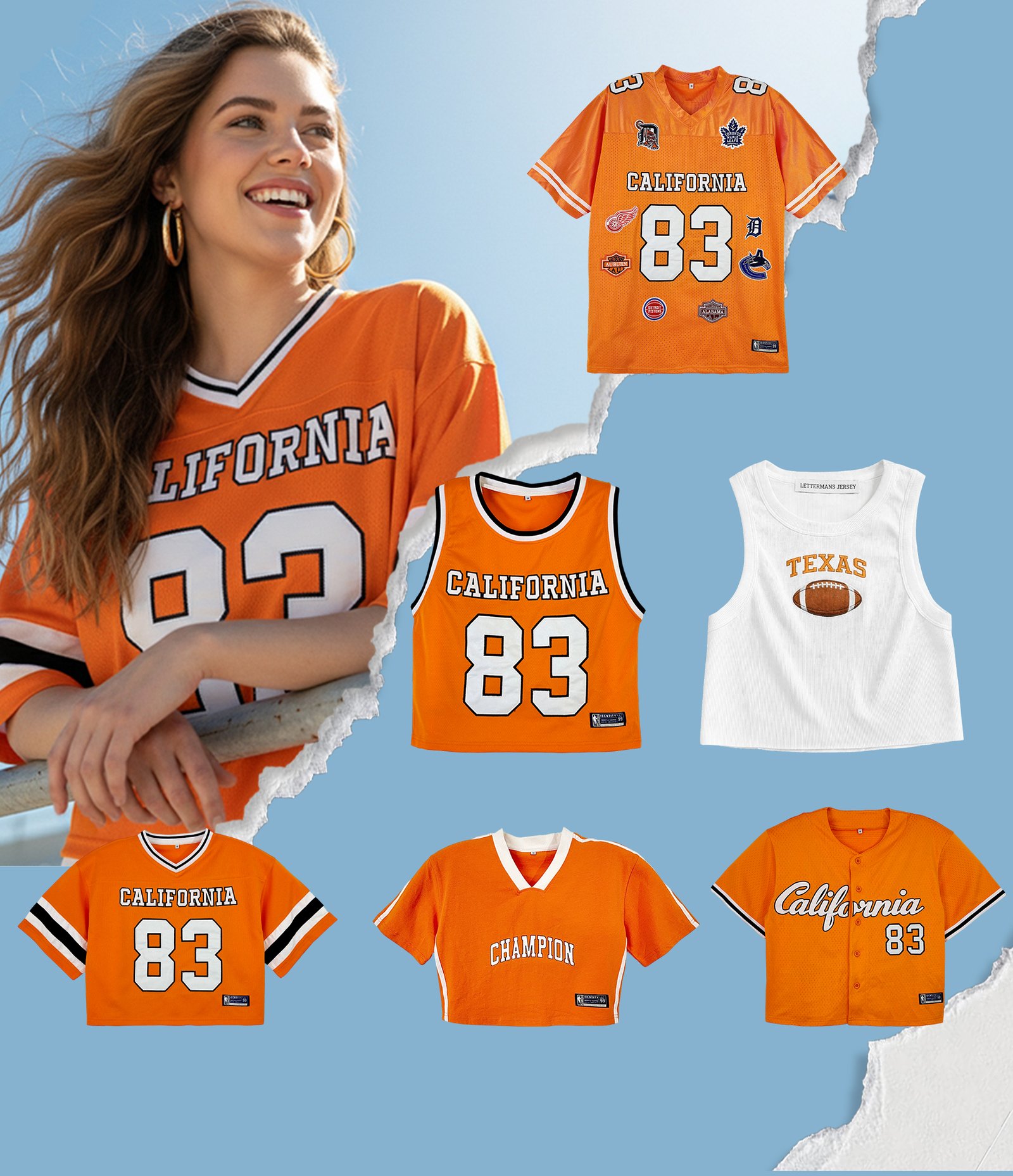 custom crop jersey